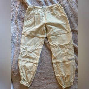“ MY MUM MADE IT” white corduroy pants